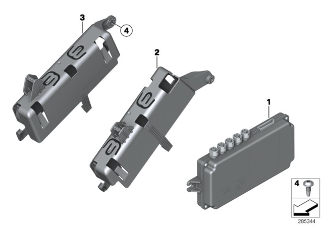 2015 BMW 328i ECU, Surround View Camera Diagram