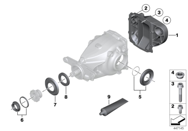 2018 BMW X5 Rear-Axle-Drive Diagram