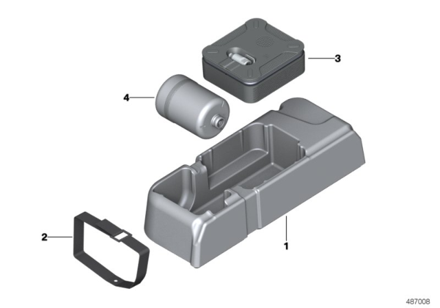 2018 BMW X3 STORAGE TRAY, MOBILITY SYSTE Diagram for 71106873442