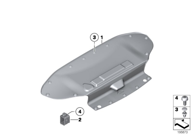 2015 BMW Z4 Trim Panel, Rear Trunk / Trunk Lid Diagram 2