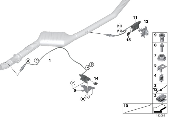 2012 BMW X5 Exhaust Sensors / Sensor NOX Diagram