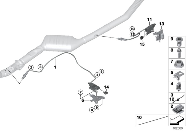 2012 BMW X5 Fixing Clamp Diagram for 07147575158