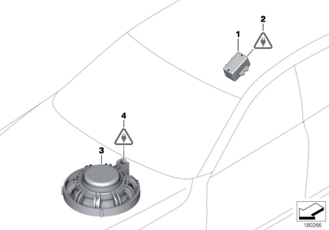 2014 BMW M6 Single Parts For Hands-Free Facility Diagram