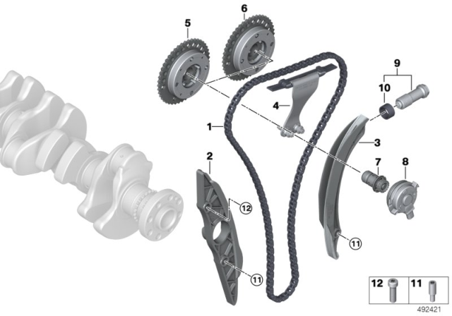 2020 BMW X6 Timing And Valve Train - Timing Chain Diagram
