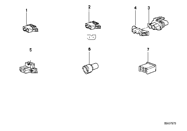 1985 BMW 635CSi Lock Diagram for 61131382189