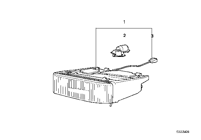 1992 BMW 850i Headlight Diagram