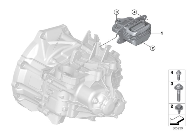 2019 BMW X1 Gearbox Suspension Diagram