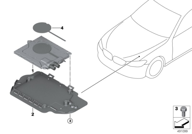 2019 BMW 530e Car Pad Module CPM Diagram