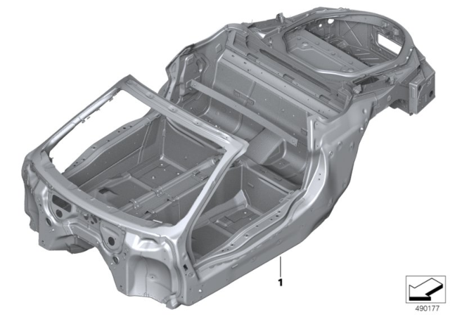 2020 BMW i8 Body Skeleton Diagram