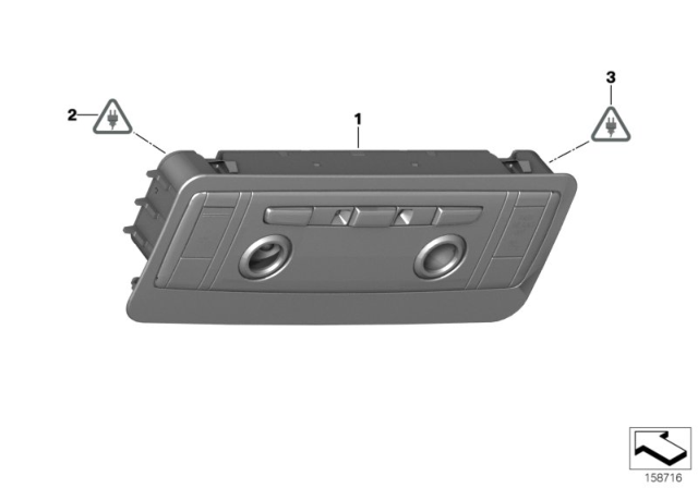 2015 BMW Z4 Switch Unit Roof Diagram