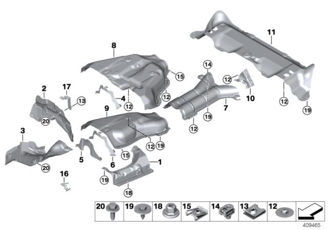 2015 BMW X6 Heat Insulation Diagram