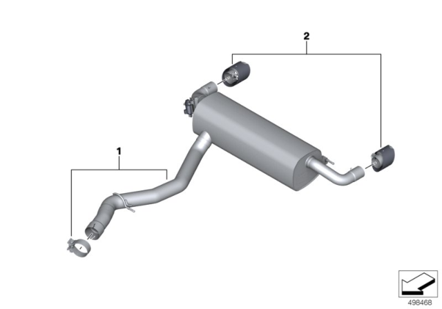 2019 BMW 330i xDrive M Performance Parts Diagram 1