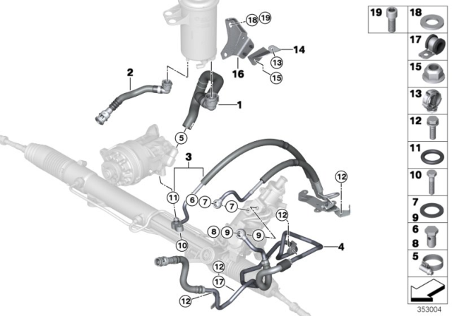 2015 BMW X6 Oil Lines Diagram