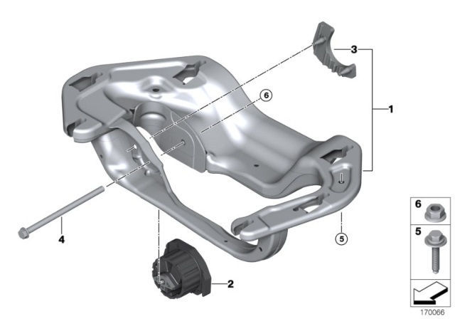 2012 BMW X5 Gearbox Suspension Diagram
