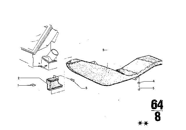 1974 BMW 3.0S Air Channel Diagram