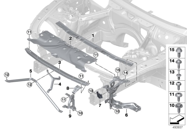 2020 BMW M850i xDrive Front Panel Diagram