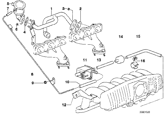 1999 BMW 528i Air Pump For Vacuum Control Diagram 2