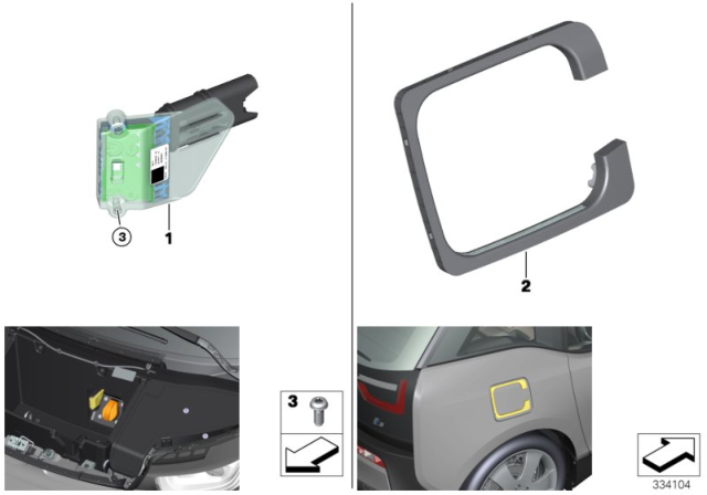 2020 BMW i3 Charge Status Display Diagram