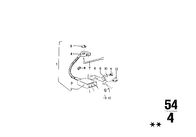 1974 BMW 3.0S Electrical Drive Sliding Roof Diagram