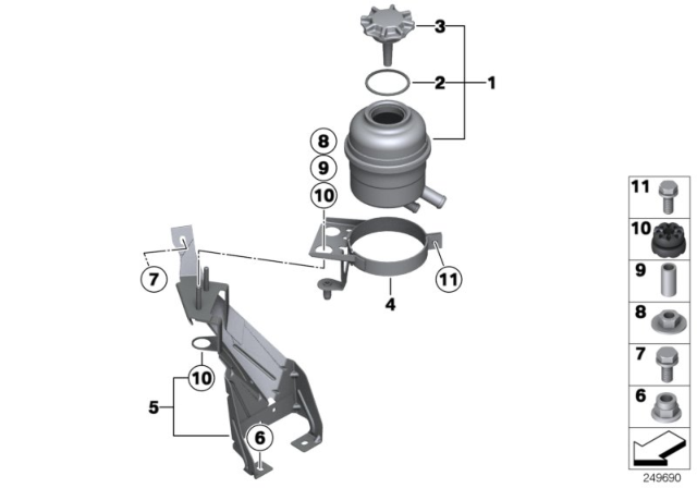 2014 BMW X1 Oil Carrier / Single Parts Diagram