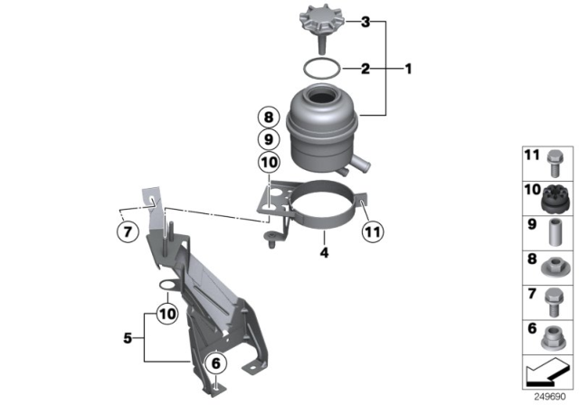 2015 BMW X1 Oil Carrier / Single Parts Diagram