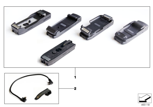 2006 BMW Z4 Snap-In Adapter Basic Diagram for 84212351307