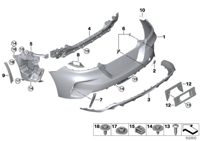 2020 BMW Z4 M Trim Panel, Rear Diagram
