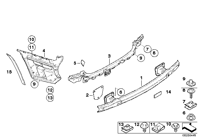 2007 BMW 335i Sealing Strip Diagram for 51129123785