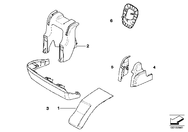 2010 BMW X5 Covering Center Diagram for 52307170103