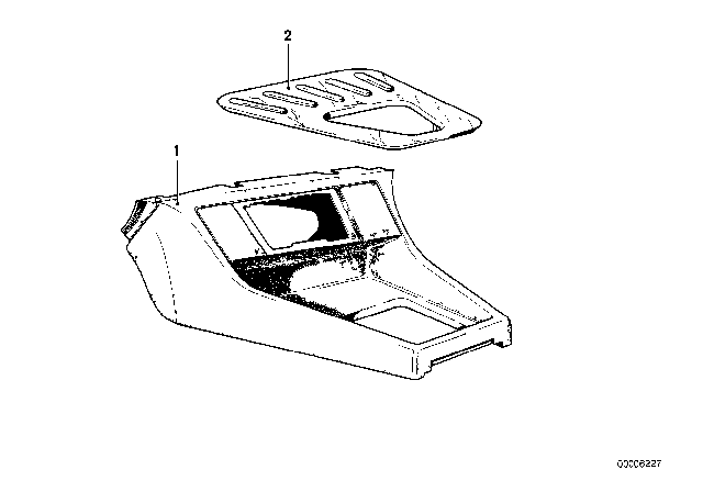 1983 BMW 733i Storing Partition Diagram