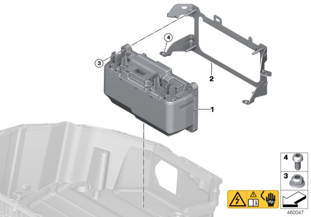 2020 BMW 530e xDrive High-Voltage Accumulator Diagram 10