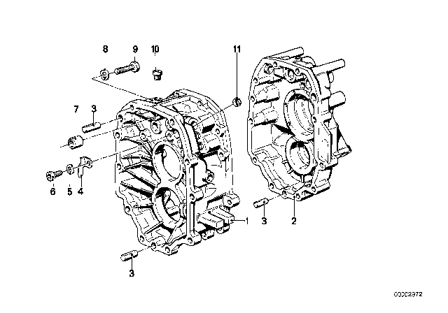 1985 BMW 528e Cover & Attaching Parts (Getrag 265/6) Diagram