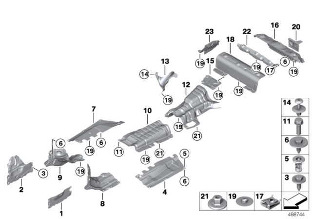 2015 BMW 228i xDrive Heat Insulation Diagram