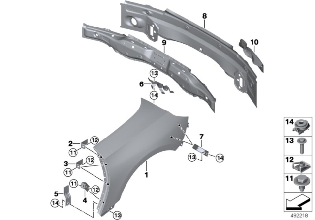 2019 BMW Z4 Side Panel / Tail Trim Diagram