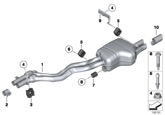 2009 BMW Z4 Exhaust System Diagram