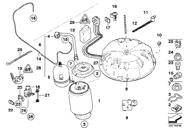 2003 BMW X5 Air Supply Control Unit Diagram for 37146874414