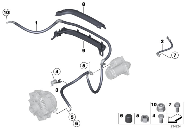2011 BMW X3 Cable Starter Diagram