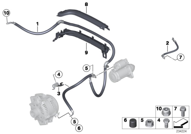 2017 BMW X4 Cable Starter Diagram