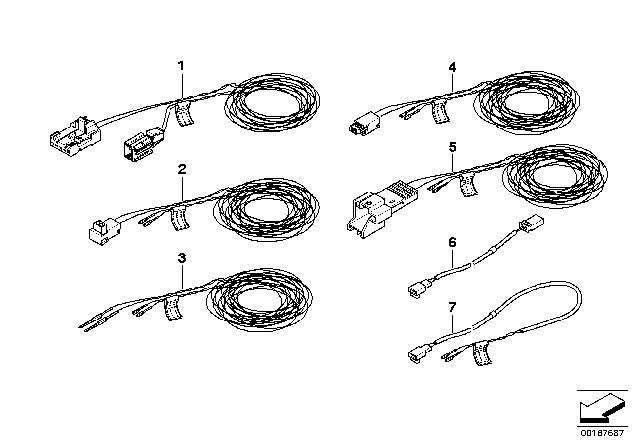 2002 BMW 745i Repair Cable, Airbag Diagram