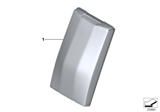 2010 BMW M3 Armrest, Leather, Rear Middle Diagram for 52208039740