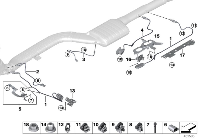 2018 BMW 540d xDrive BRACKET, CONTROL MODULE FOR Diagram for 13628591639