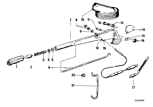 1978 BMW 320i Pin Diagram for 34411104265