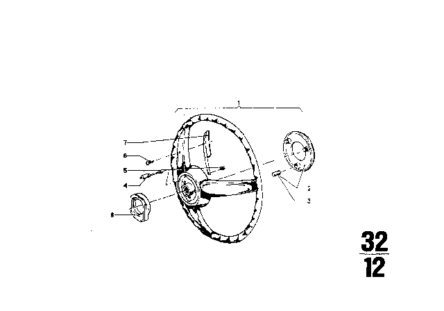 1968 BMW 2002 Steering Wheel Diagram 2