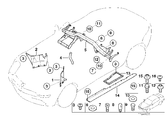 2001 BMW Z8 Isa Screw Diagram for 07129903294