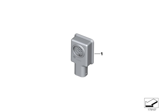 2013 BMW 750i xDrive Xauc Sensor Diagram for 64116822554