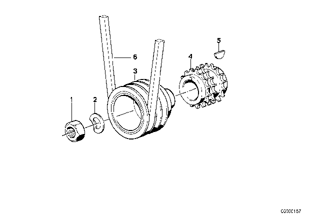 1991 BMW M3 Fan Belt Drive Diagram