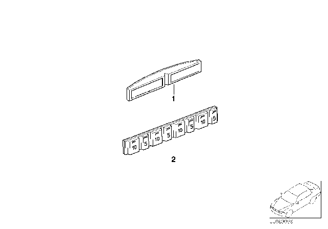 2001 BMW M3 Balance Weight Diagram 1