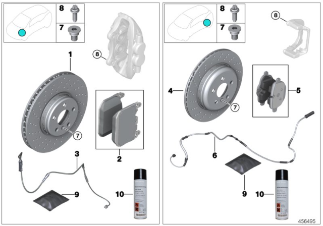 2016 BMW i8 Service, Brakes Diagram