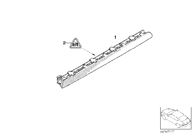 2005 BMW 760Li Third Stoplamp Diagram for 63256912018