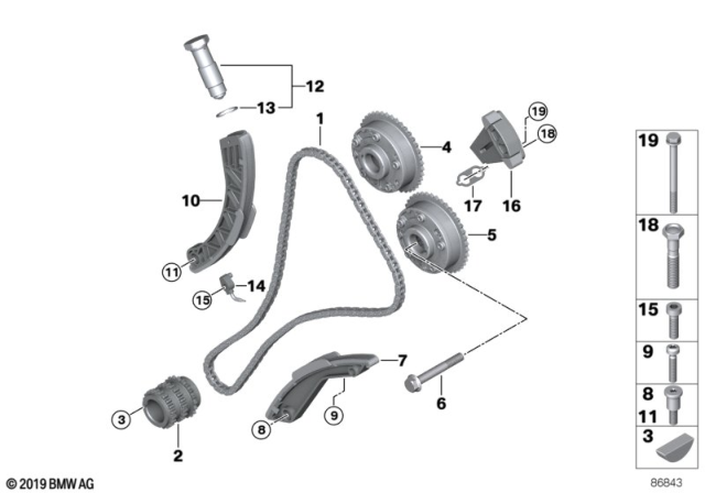 2005 BMW X5 Timing Gear, Timing Chain Diagram 2